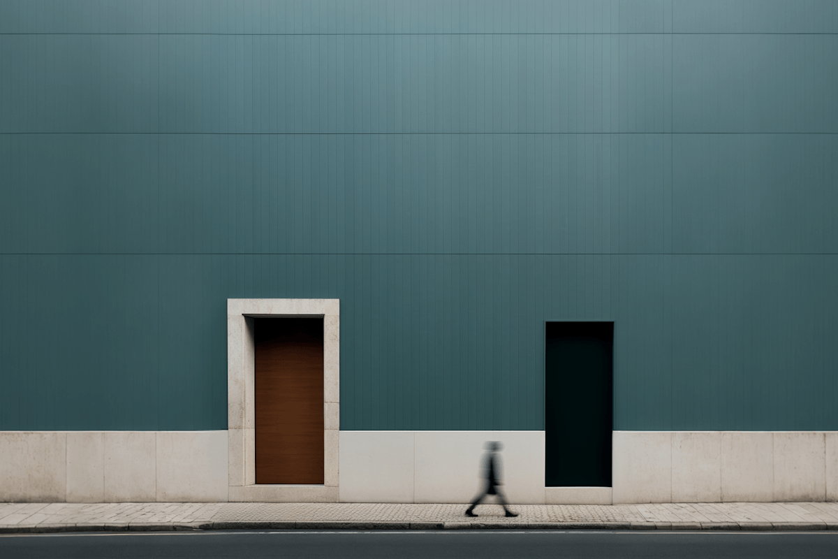 Two doors representing career coach and career counsellor