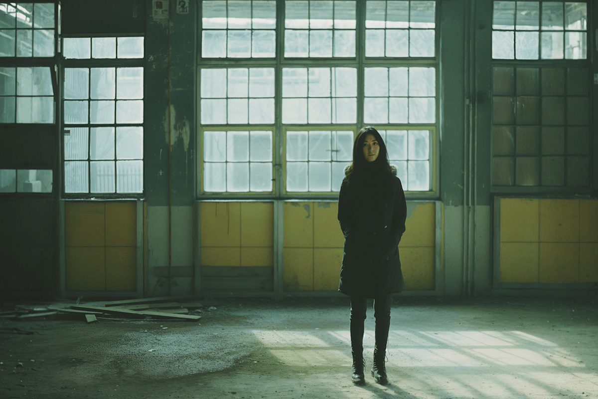 Manager in open modern space